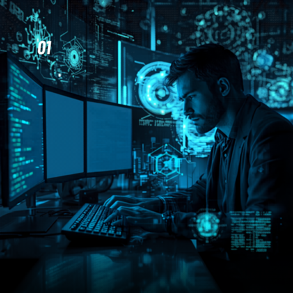 AI for developers futuristic coding environment